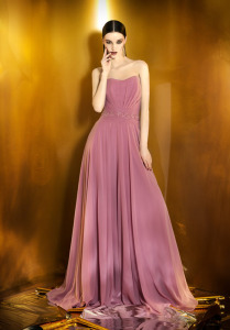 Style #903, strapless soft sweetheart neckline dress with embroidery along the waistline, available in berry, bright blue, mint, red, black, turquoise, gray, powder, purple, blue, pink and orange