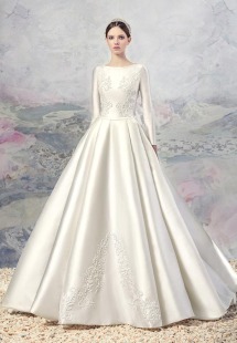 Swan Princess Wedding Gowns Papilio Boutique Style 1601l Premium Long Sleeve Taffeta Pleated Ball Gown Wedding Dress Available In