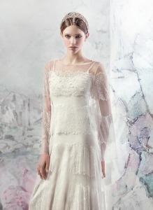 Style #1620ab, lace sheath wedding dress with long sleeves, available in white and ivory