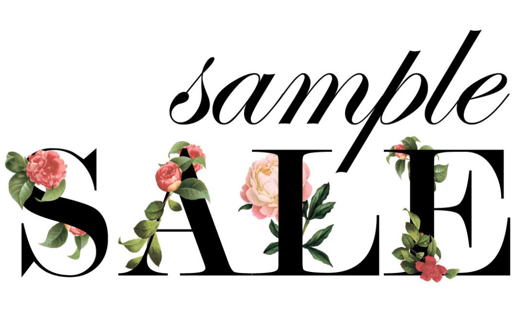Bridal Sample Sale, August 10th to August 23rd