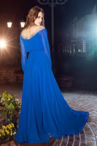 Style #209, illusion off the shoulder maxi dress with beaded neckline, available in nude, light mint, sky-blue, cool-blue, cornflower-blue, red, lilac, black, white, ivory, pink, peach, mint, berry, pink-ivory, grey, green, yellow