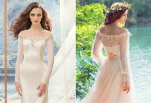 trends in bridal fashion - off the shoulder