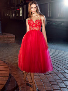 red prom dress