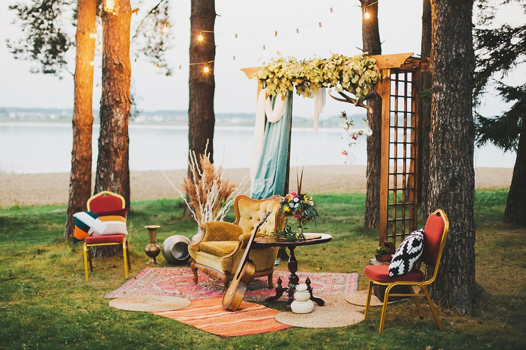 boho chic wedding decoration