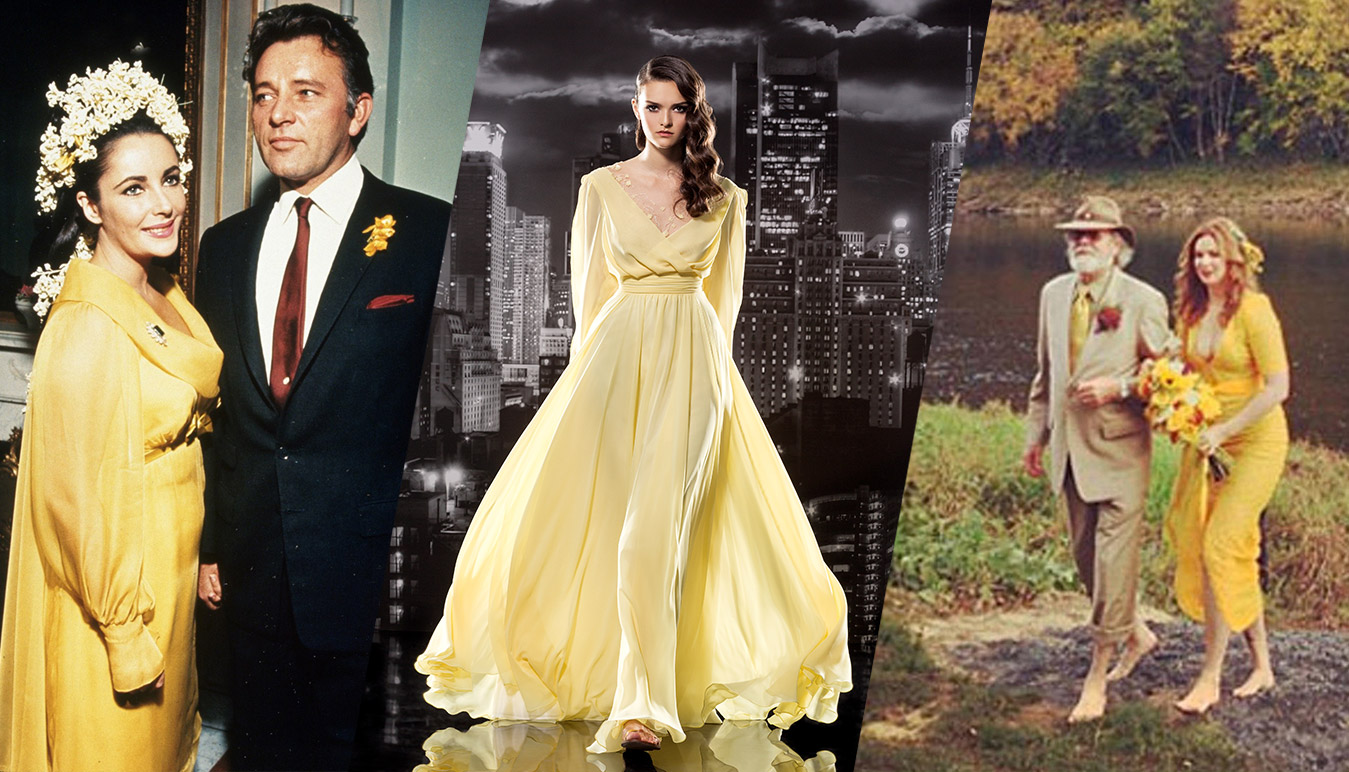 celebrity-dresses,-YELLOW-unique-wedding-dresses-Papilio