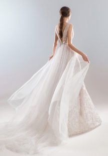 Style #1923L, available in ivory with nude lining (photo), ivory; Style #1923-2 (skirt), available in ivory