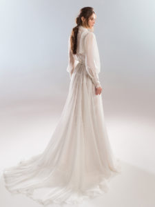 Style #1928L (tulle dress), available in ivory; Style #1928-1 (lining dress), available in ivory with nude lining (photo), ivory