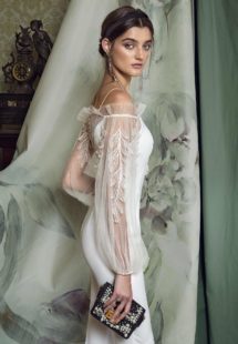 Style #460, available in ivory, red, pink, blue