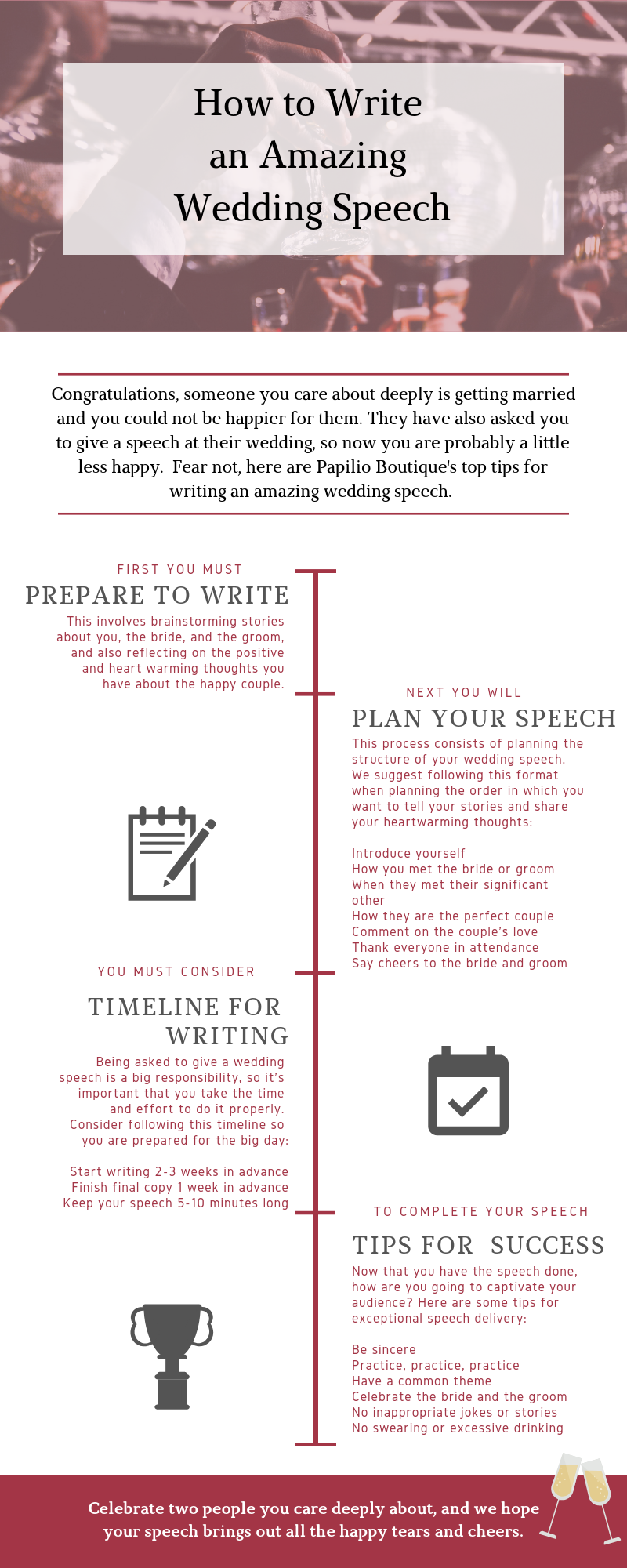 The Perfect Wedding Speech 101 Papilio Boutique