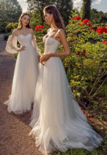 Style #13019, available in ivory; Style #13020, available in ivory