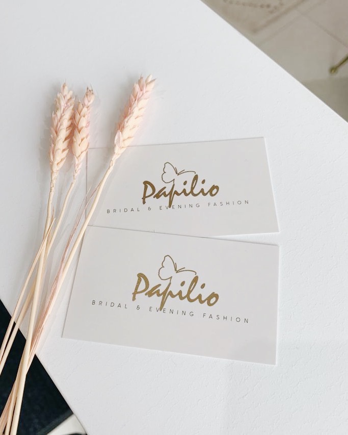 Papilio business cards for COVID Wedding Planning