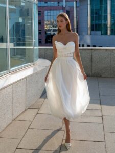 Sweetheart corset top and midi skirt