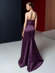 Fit and flare dress with detachable bolero | flower brooch