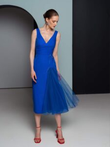 Cocktail dress with tulle skirt Insert