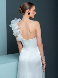 One shoulder fitted gown