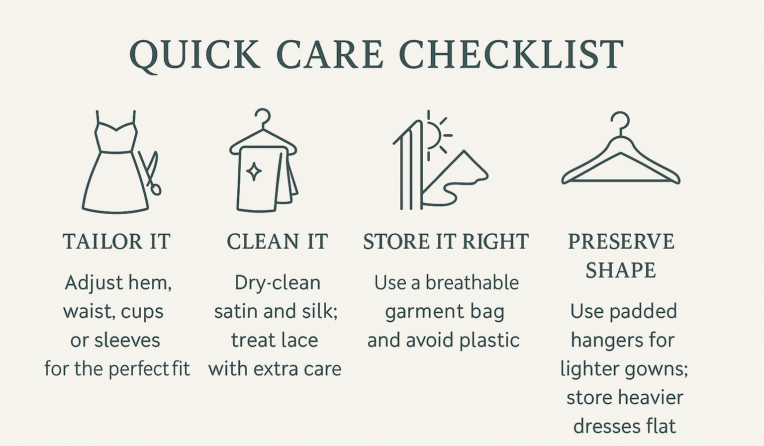 QUICK CARE CHECKLIST